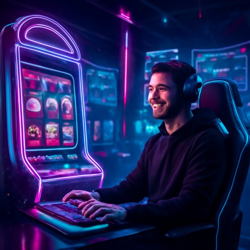75bd neon slot cabinet